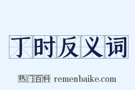 丁时反义词是什么意思的图片